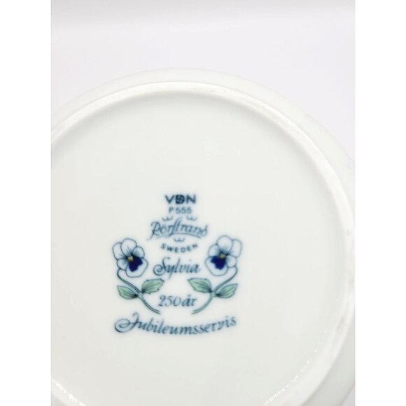 Rorstrand Sweden Sylvia Pattern Coffee Pot Sylvia Leuchovius MCM 70s No Lid Rare - Picture 8 of 8